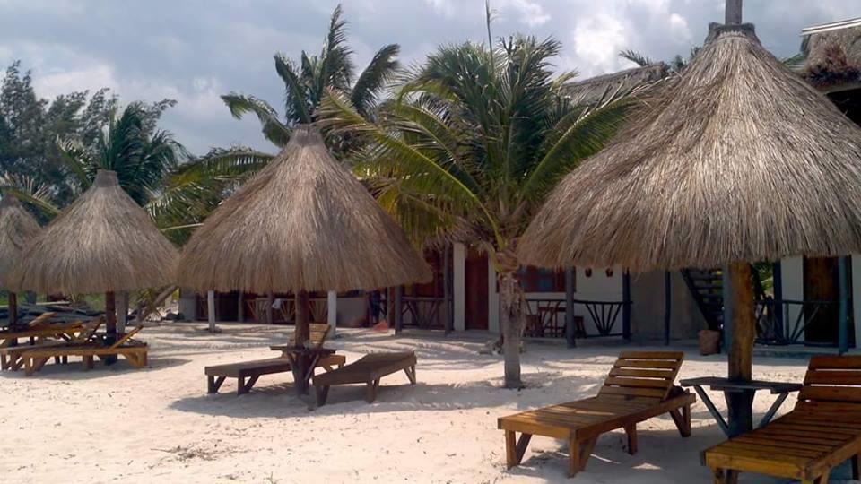 Cabanas Perla Escondida Hotel Dzilam de Bravo Bagian luar foto