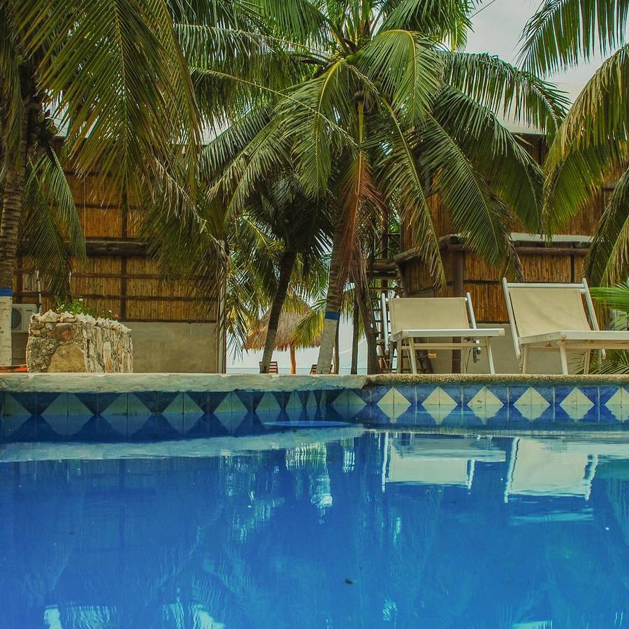 Cabanas Perla Escondida Hotel Dzilam de Bravo Bagian luar foto